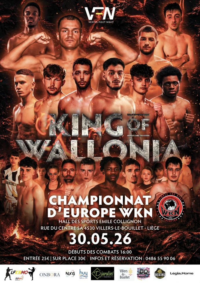 Affiche gala king of wallonia